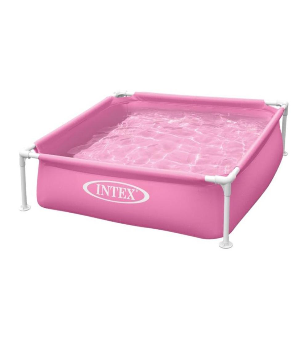 PISCINA CON ESTRUCTURA INTEX ROSA 342LT